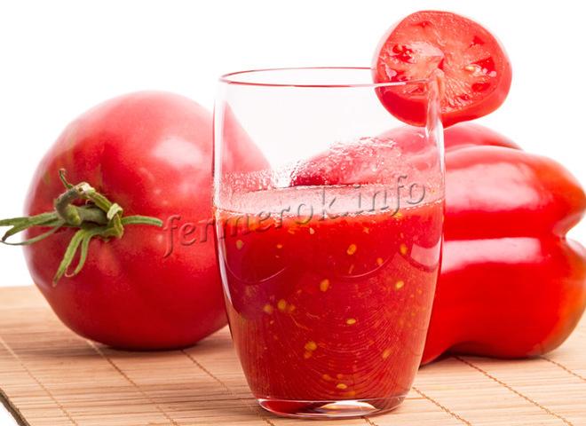 Домашний томатный сок на зиму с болгарским перцем