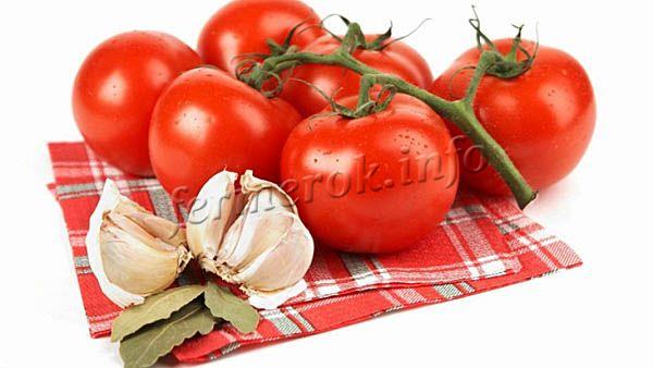 Фото классических помидоров с чесноком